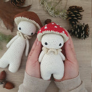 Finn and Phill the mushrooms - critter stitch crochet pattern / amigurumi